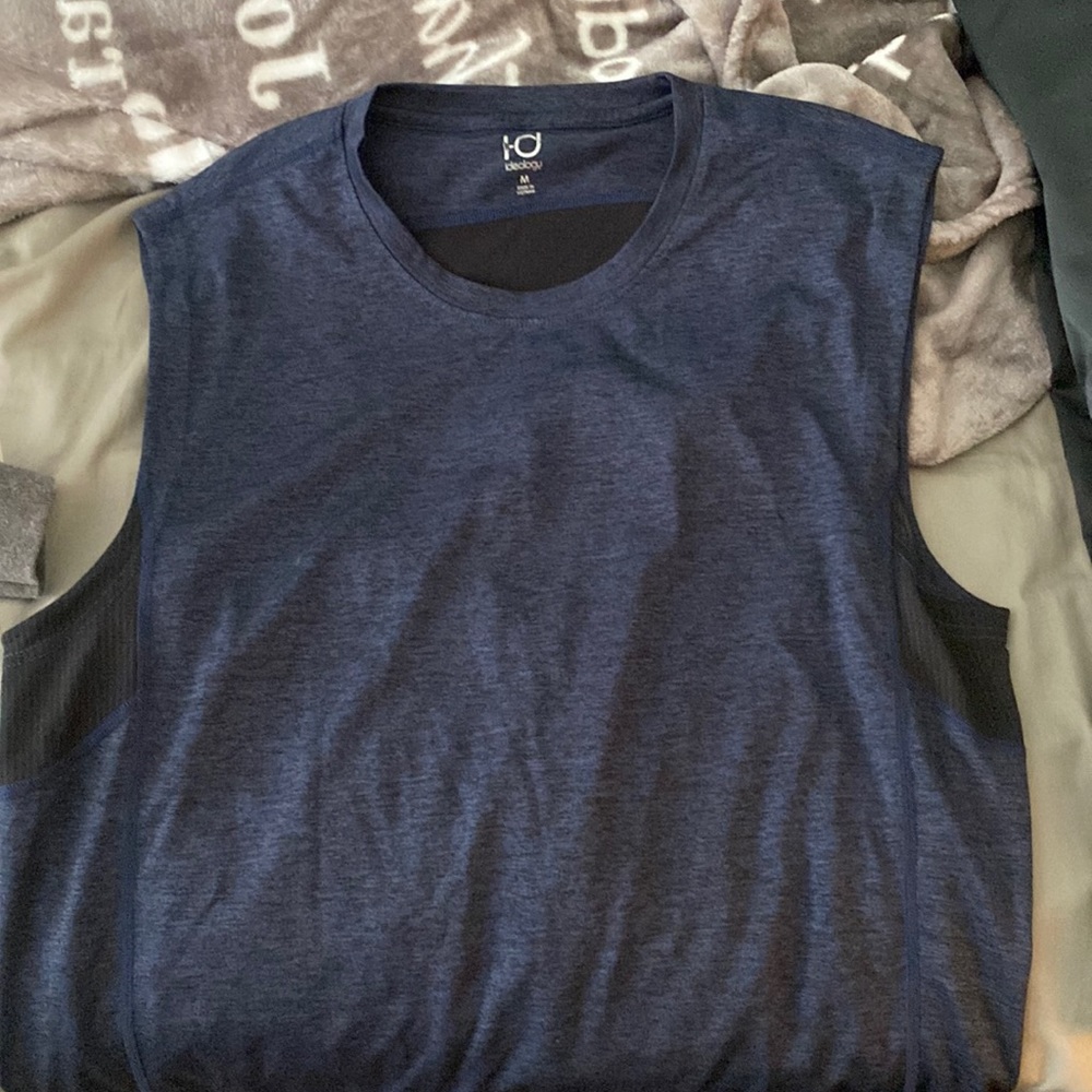 Blue Mens dri fit tee